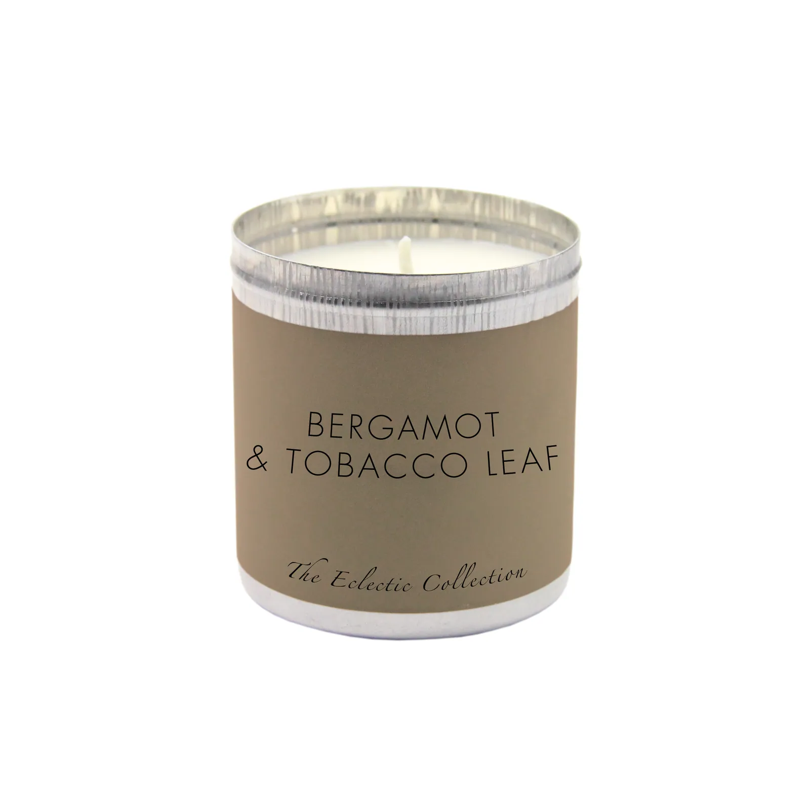 Bergamot & Tobacco, Aluminium Tin Candle