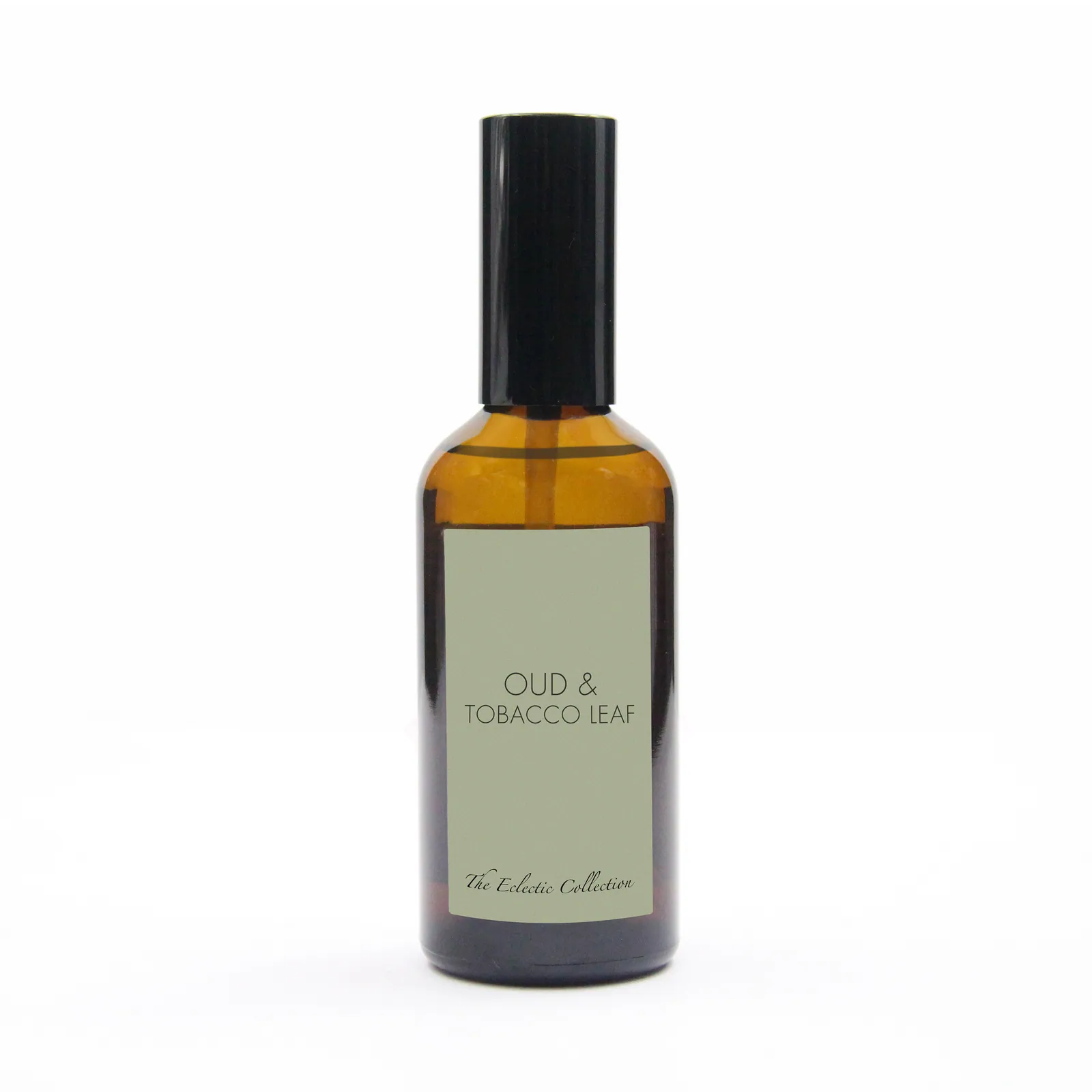 Oud & Tobacco Leaf, Room & Pillow Spray, Amber glass