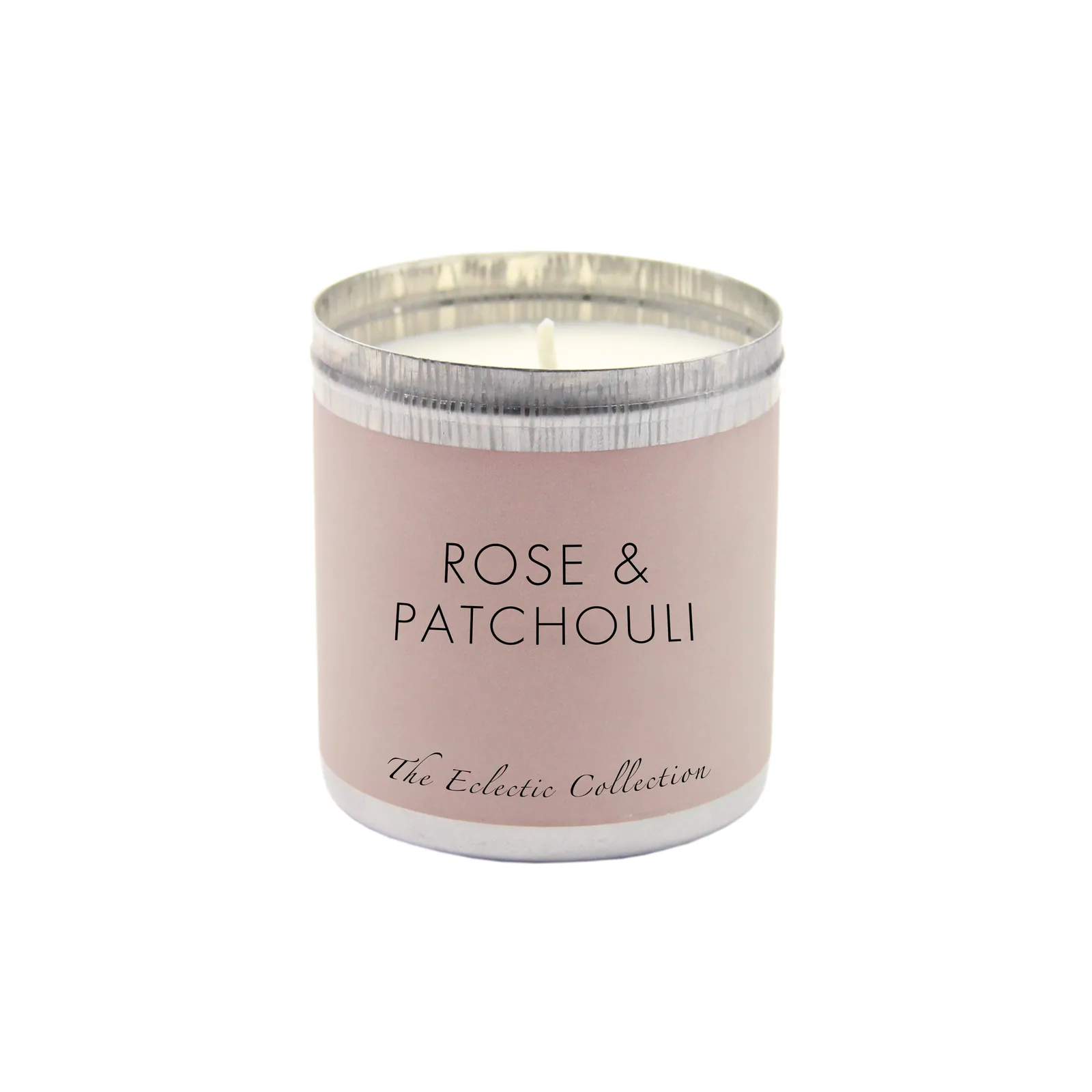 Rose & Patchouli, Aluminium Tin Candle