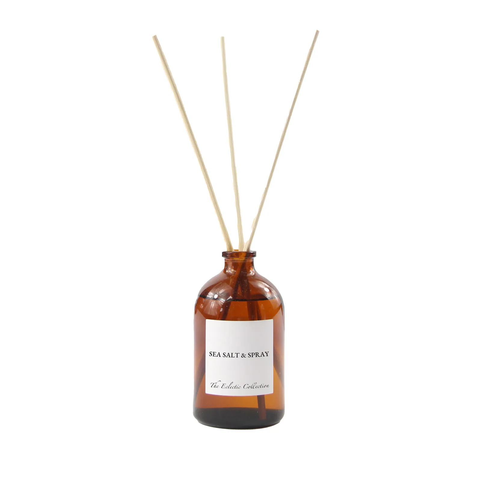 Sea Salt & Spray, Reed Diffuser, Amber apothecary glass