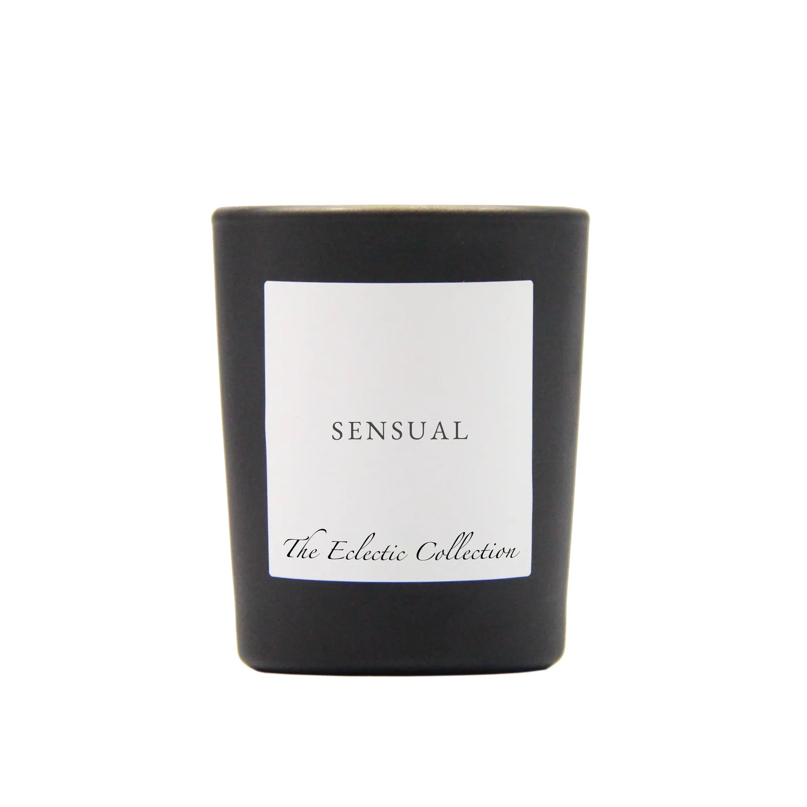 Sensual, Small Candle, Black Glass