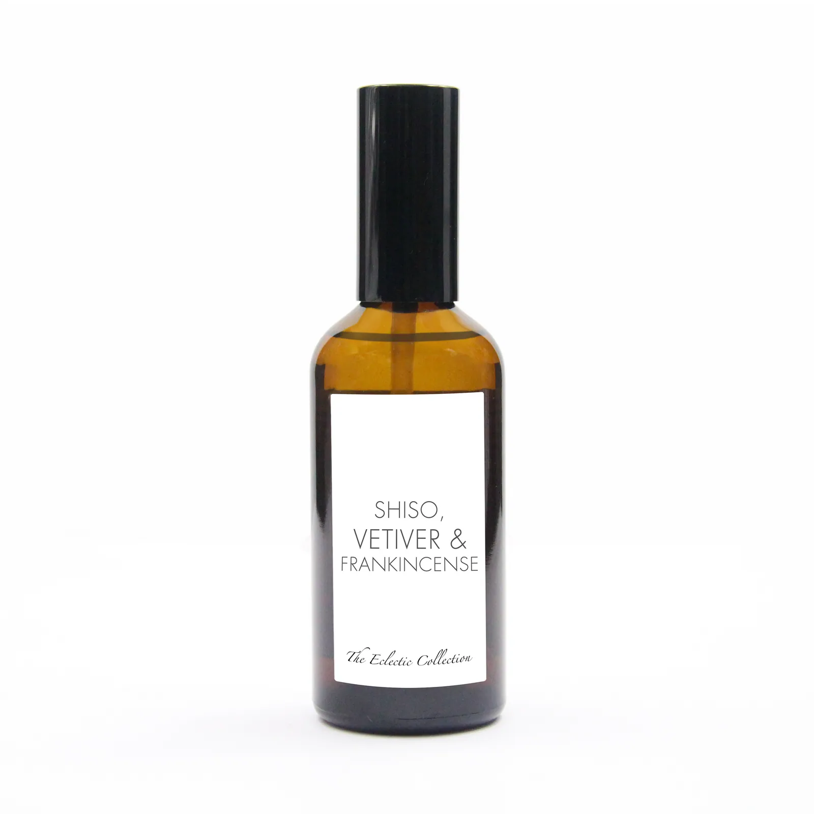 Shiso, Vetiver & Frankincense, Room & Pillow Spray, Amber glass
