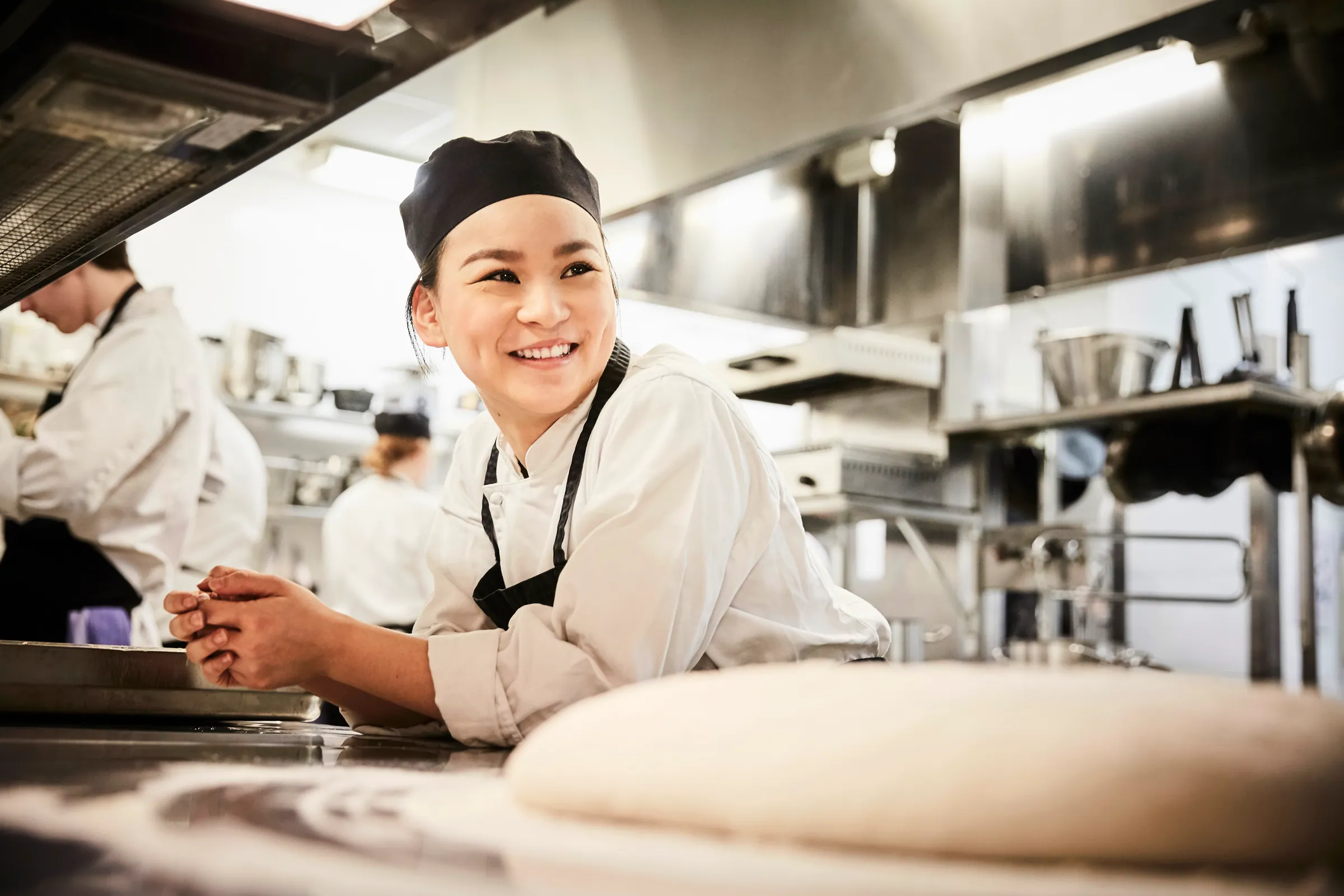 One of our chefs at work in the kitchen